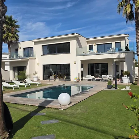 Camarines Cap D 50 M Des Plages De Rochelongue-piscine Privee Villa Agde