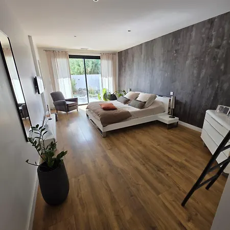 Villa Camarines Cap D 50 M Des Plages De Rochelongue-piscine Privee Agde